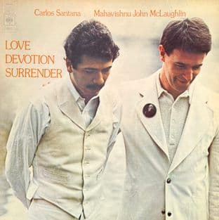 Carlos Santana & Mahavishnu John McLaughlin - Love Devotion Surrender (LP) (EX/VG-)