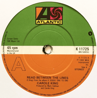 Carole King - Read Between The Lines (7") (EX-/NM)