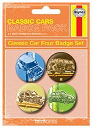Classic Cars - 4 Badge Pack