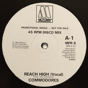 Commodores - Reach High (12") (Promo) (G/G+)