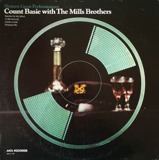Count Basie With The Mills Brothers - Sixteen Great Performances (LP) (VG-EX/VG-)