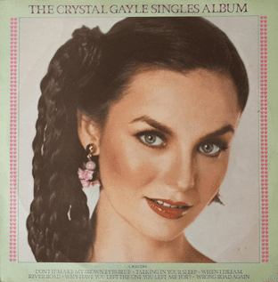 Crystal Gayle - The Crystal Gayle Singles Album (LP) (EX/G+)