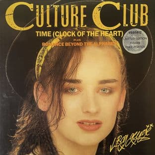 Culture Club - Time (Clock Of The Heart) (12" + Poster) (EX/VG+)