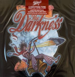 Darkness (The) - Christmas Time (Don't Let The Bells End) (7") (Shaped Picture Disc) (M/VG)
