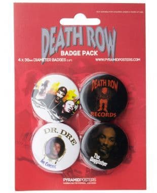 Death Row Records - Official Button Badge Pack