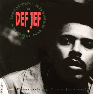 Def Jef ft Etta James - Droppin' Rhymes On Drums (12") (G-VG/VG-)