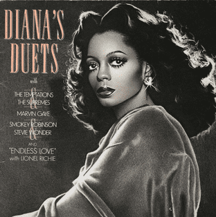 Diana Ross - Diana's Duets (LP) (VG-/G)