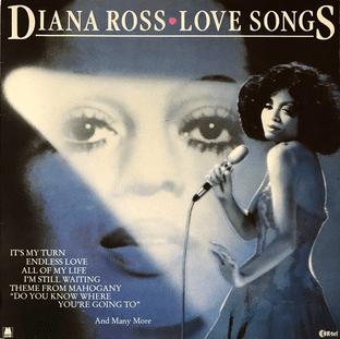 Diana Ross - Love Songs (LP) (G+/VG-)