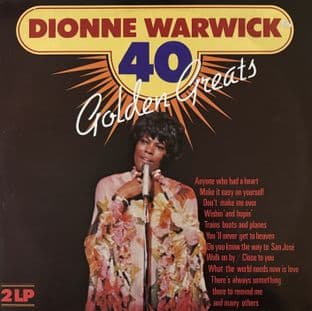 Dionne Warwick - 40 Golden Greats (LP) (VG/VG)