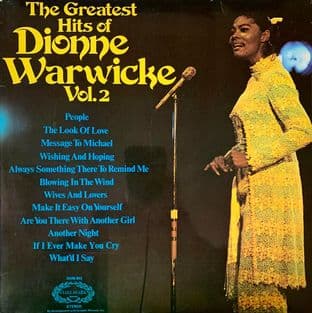 Dionne Warwick - The Greatest Hits Of Dionne Warwick Vol. 2 (LP) (VG-/G++)