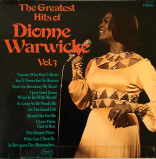 Dionne Warwick - The Greatest Hits Of Dionne Warwick Vol. 3 (LP) (G+/G)