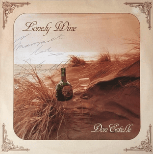 Don Estelle - Lonely Wine (LP) (Signed) (G+/VG+)