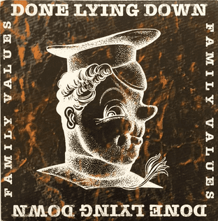 Done Lying Down - Family Values EP (Clear Vinyl) (7") (EX/EX)