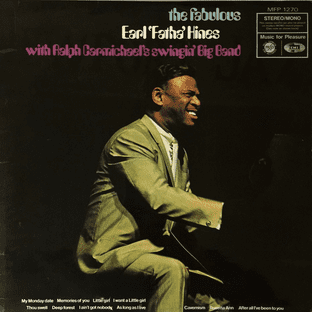 Earl Hines With Ralph Carmichael's Swingin' Big Band - The Fabulous Earl 'Fatha' Hines (LP) (VG/G++)