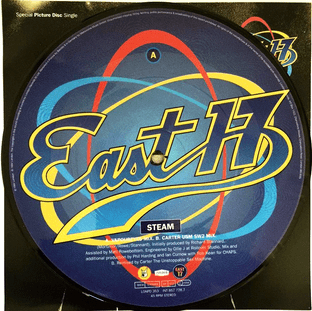 East 17 - Steam (7") (Picture Disc) (VG+/VG+)