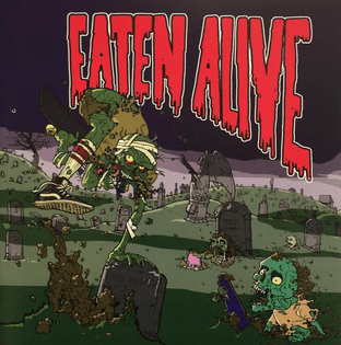 Eaten Alive - Eaten Alive EP (7") (Black/Green Mix Vinyl) (NM/NM)