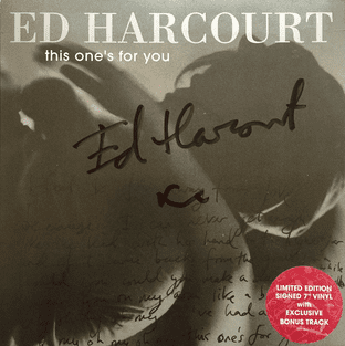 Ed Harcourt - This One's For You (7") (Signed) (NM/EX+)