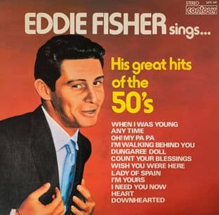 Eddie Fisher - Eddie Fisher Sings His Great Hits Of The 50's (LP) (G+/VG-)