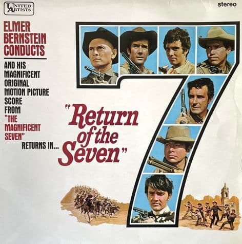 Elmer Bernstein - Return Of The Seven: Original Soundtrack Album (LP) (VG-/VG-)