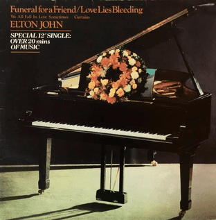 Elton John - Funeral For A Friend/Love Lies Bleeding (12") (VG-EX/G+)