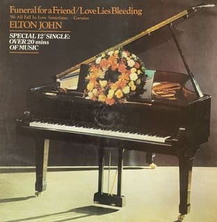 Elton John - Funeral For A Friend/Love Lies Bleeding (12") (VG+/VG)