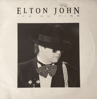 Elton John - Ice On Fire (LP) (VG-/G)