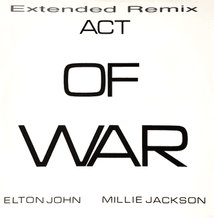 Elton John & Millie Jackson - Act Of War (12") (VG+/VG+)