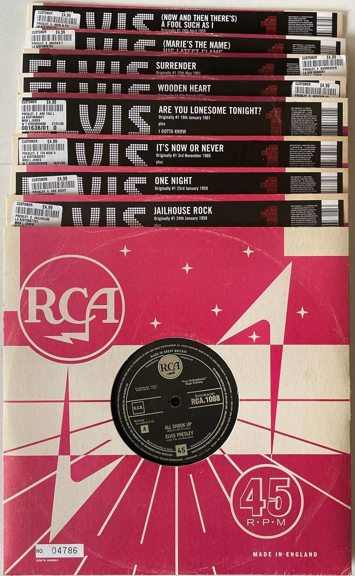 18CD エルヴィス・プレスリー エルヴィスukナンバーワン・シングル・ボックス = 18 U BVCZ3962138 RCA /00700 Elvis Presley CD Info **RCA - BMG - FTD - Promotional CD