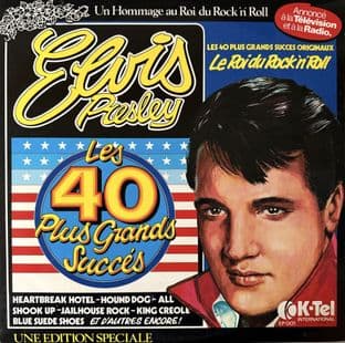 Elvis Presley - Les 40 Plus Grands Succes (LP) (VG+/VG+)
