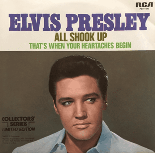 Elvis Presley With The Jordanaires - All Shook Up (7") (EX+/EX-)