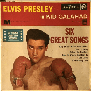 Elvis Presley With The Jordanaires - Kid Galahad EP (7") (EX-/G++)
