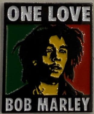 Enamel Pin Badge: Bob Marley: One Love (New) (EPB85)