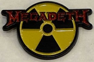 Enamel Pin Badge: Megadeth: Radioactive Logo (New) (EPB78)