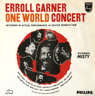 Erroll Garner ‎- One World Concert  (LP) (VG/VG-)