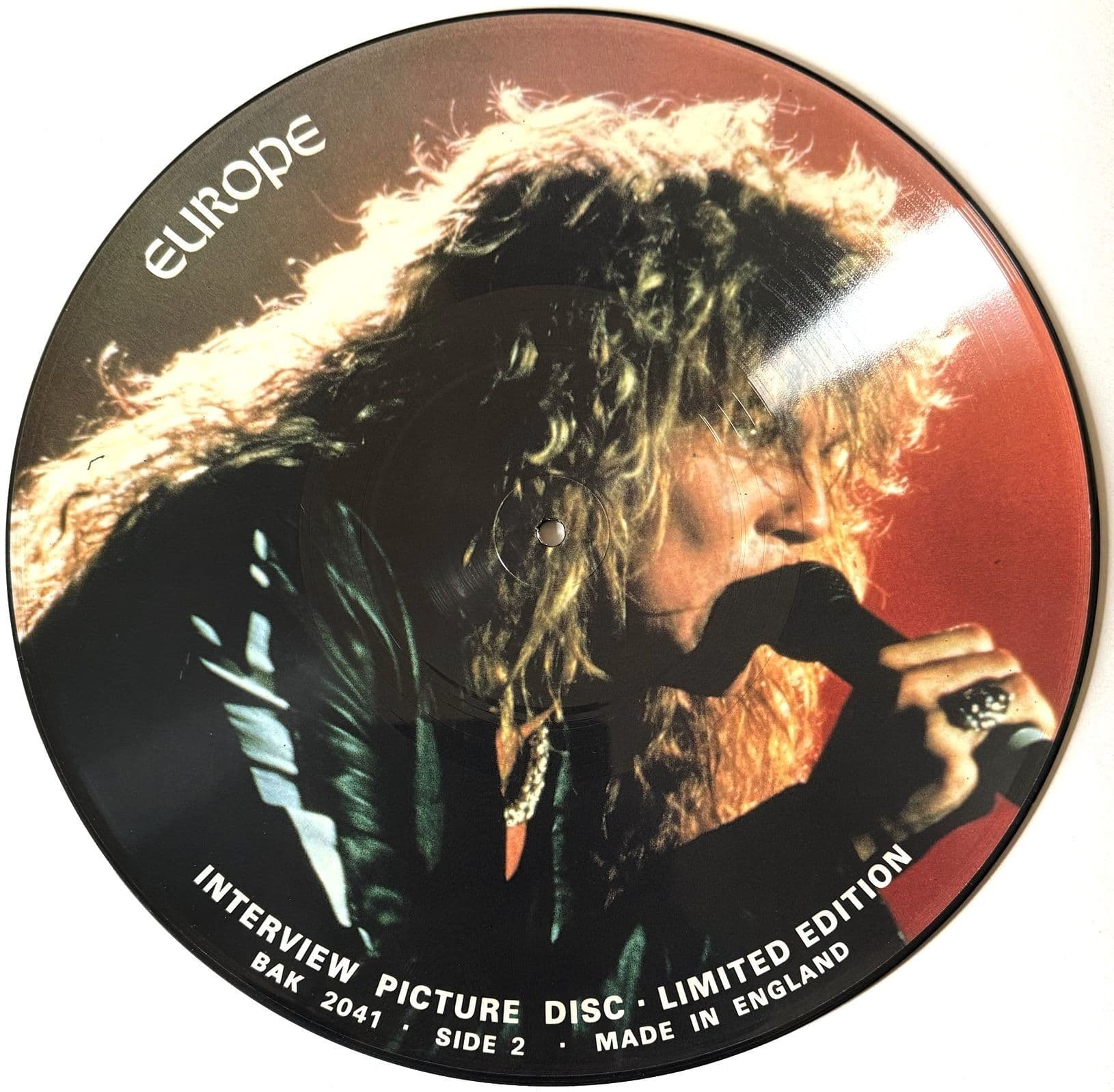 Europe - Limited Edition Interview Picture Disc LP EX/NM