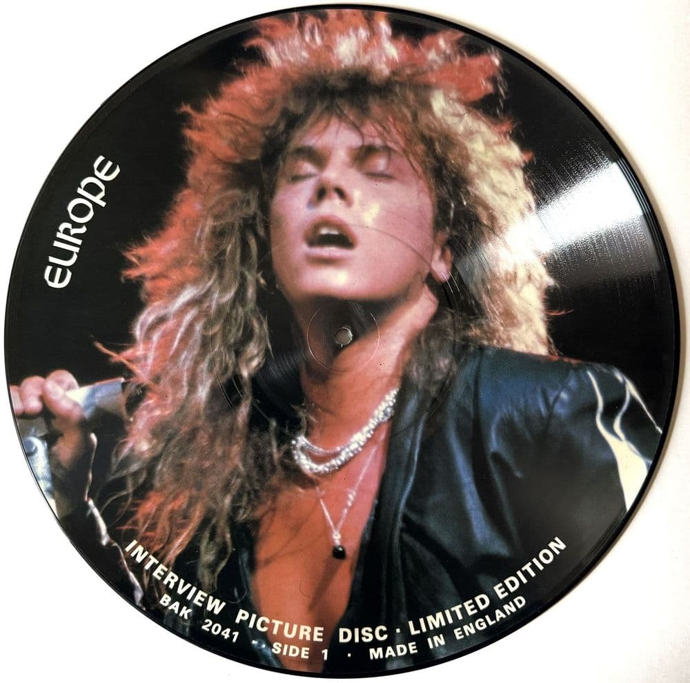 Europe - Limited Edition Interview Picture Disc LP EX/NM