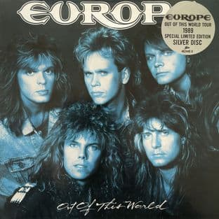 Europe - Out Of This World (LP) (Silver Vinyl) (VG-EX/VG)