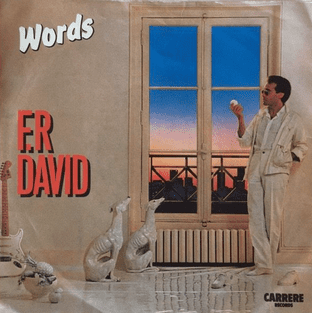 F.R. David - Words (7") (VG/VG)