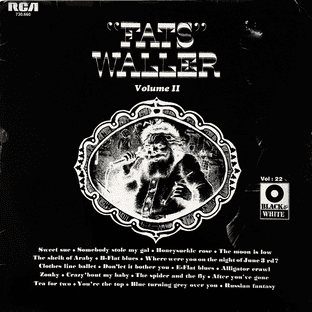 Fats Waller - Hitherto Unpublished Piano, Vocal And Conversation Volume 2 (LP) (VG+/G)