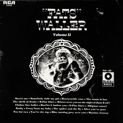Fats Waller - Hitherto Unpublished Piano, Vocal And Conversation Volume 2 (LP) (VG+/G)