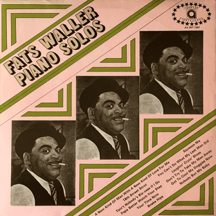 Fats Waller - Piano Solos (LP) (EX/VG+)