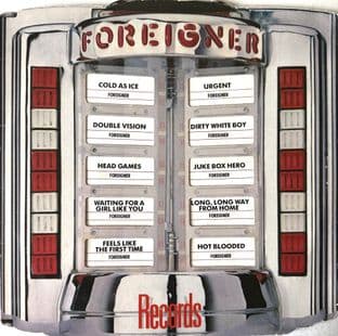 Foreigner ‎- Records (LP) (VG/VG-)