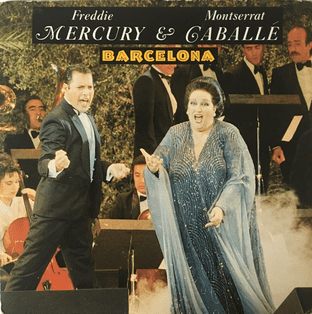Freddie Mercury & Montserrat Caballe - Barcelona (7") (VG-/G)