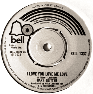 Gary Glitter - I Love You Love Me Love (7") (EX-/VG+)