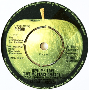 George Harrison - Give Me Love (Give Me Peace On Earth) (7") (G/NM) (2)