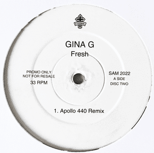 Gina G - Fresh (Apollo 440 Remix) (12") (Promo) (VG/NM)