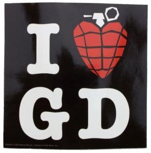 Green Day - I Love (Grenade) GD (Sticker)