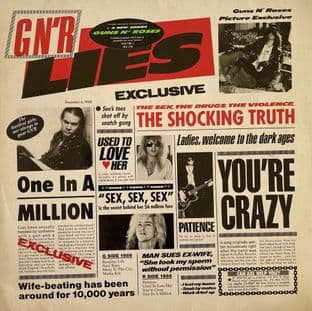 Guns N' Roses - G N' R Lies (LP) (Uncensored Sleeve) (VG/VG)