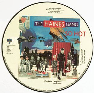 Haines Gang (The) - So Hot (The Razor's Edge Mix) (12") (Picture Disc) (VG-EX/NM)
