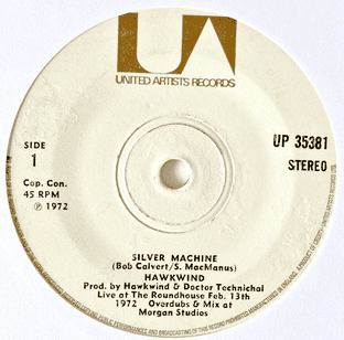 Hawkwind - Silver Machine (7") (VG+/NM)